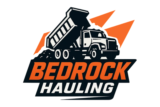 Hauling Custom Logo Decal: Bedrock Hauling Design