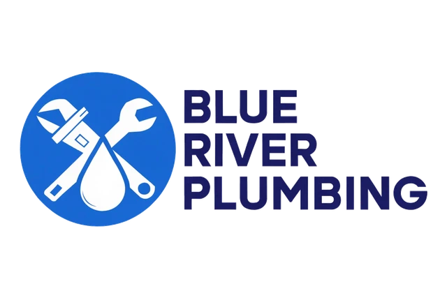 Round Pipe Wrench Badge Logo design