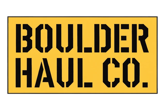 Yellow Stencil Block Logo design