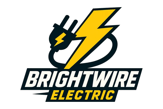 Electrician Custom Logo Decal: Brightwire Electric Design