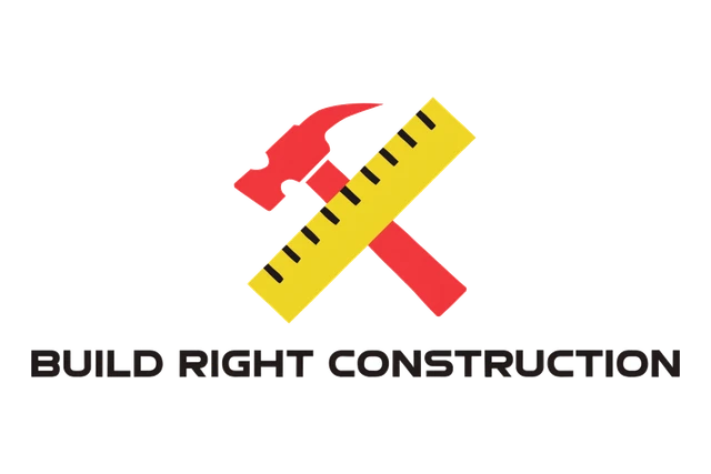 Hammer and Ruler Construction Logo design