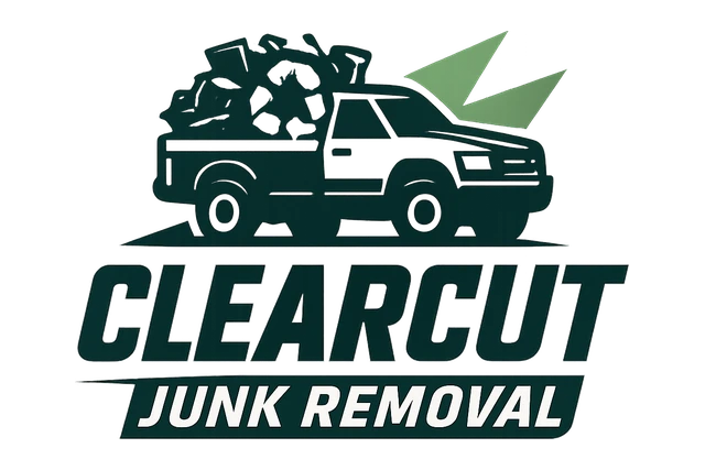 Junk Removal Custom Logo Decal: Clearcut Junk Removal Design