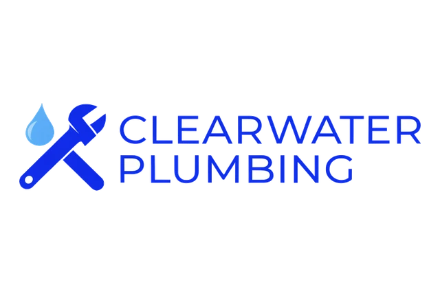 Wrench and Drop Plumbing Logo design