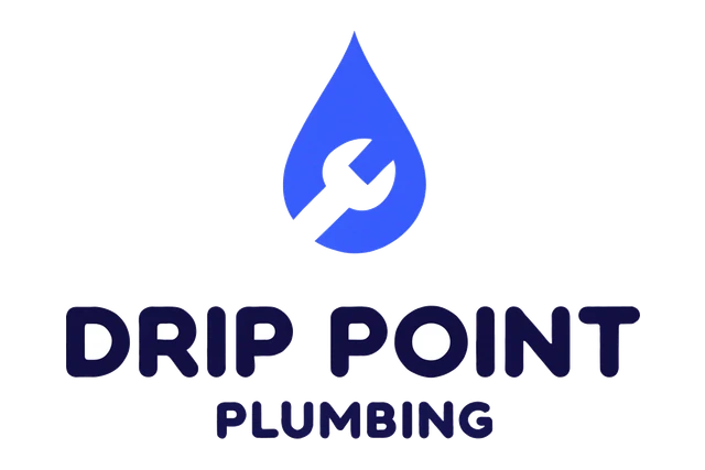Wrench Drop Plumbing Logo design
