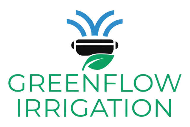 Sprinkler Arc Irrigation Logo design