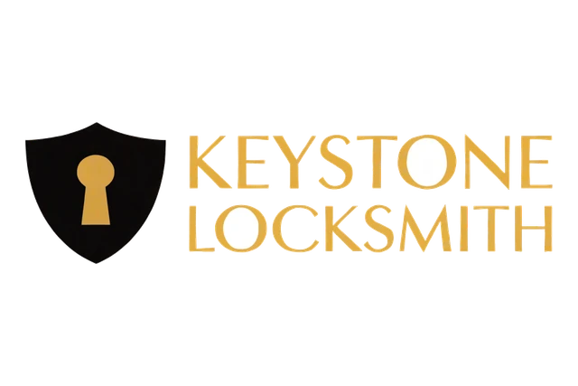 Keyhole Shield Locksmith Logo design