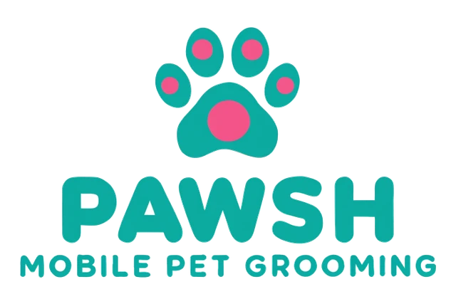 Paw Print Pet Grooming Logo design