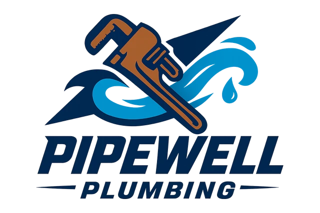 Plumbing Custom Logo Decal: Pipewell Plumbing Design