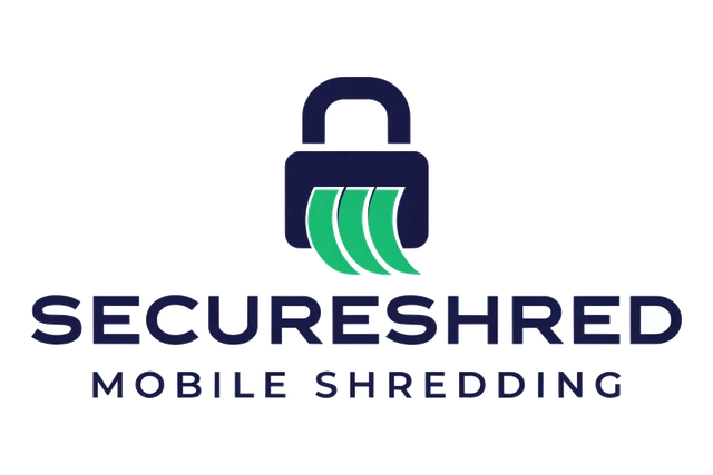 Padlock and Paper Shredding Logo design