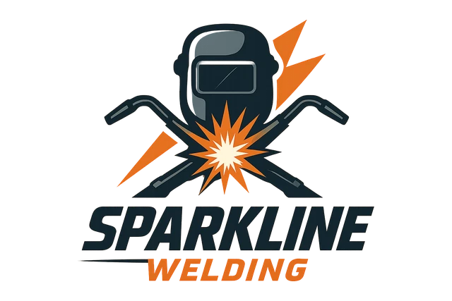 Welding Custom Logo Decal: Sparkline Welding Design