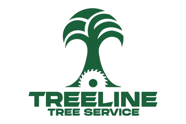 Tree and Saw Blade Tree Service Logo design
