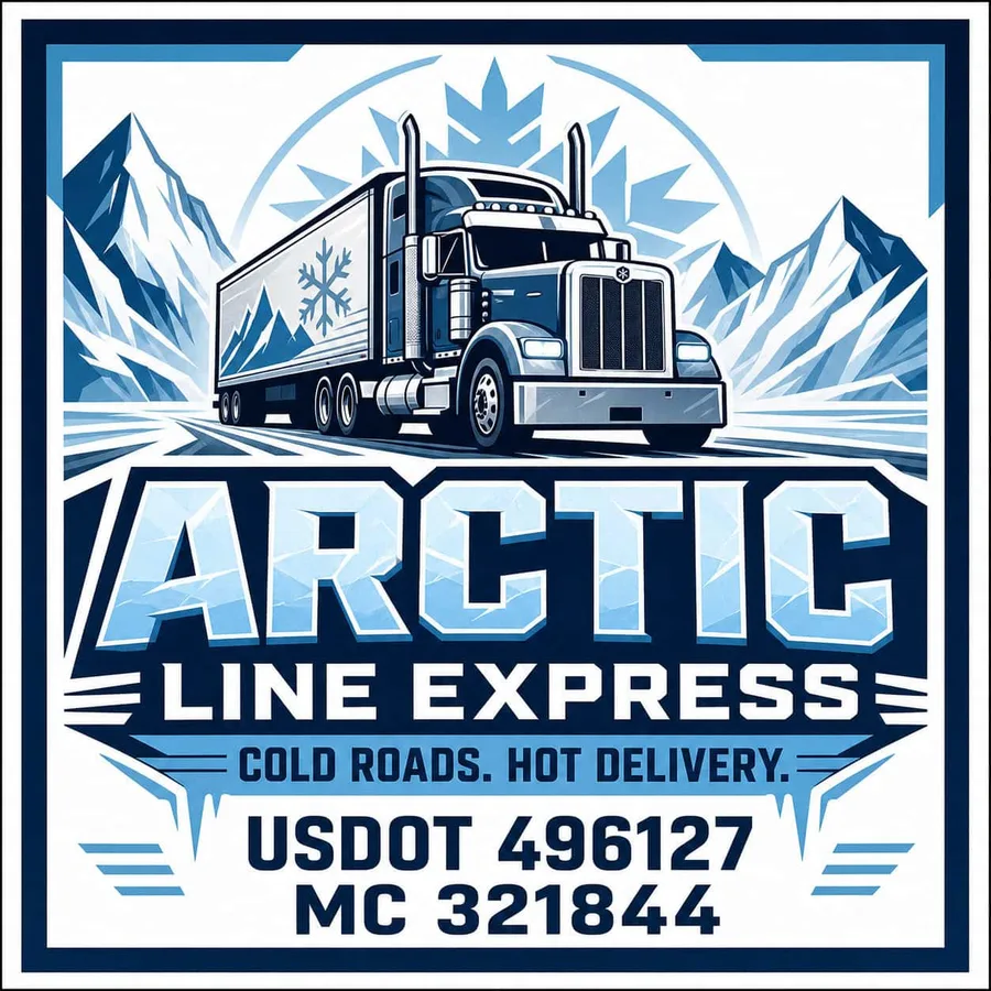 Arctic Line Ice Blue Winter Door Decal Set: sample artwork
