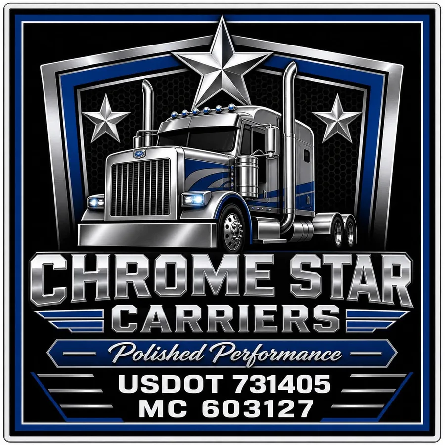 Chrome Star Silver Chrome & Black Door Decal Set: sample artwork