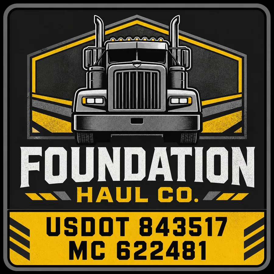 Foundation Haul Co Gold Black Hexagon Door Decal Set: sample artwork