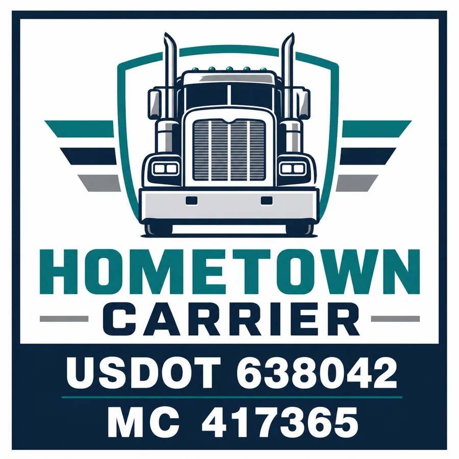 Hometown Carrier Teal Black Shield Door Decal Set: sample artwork
