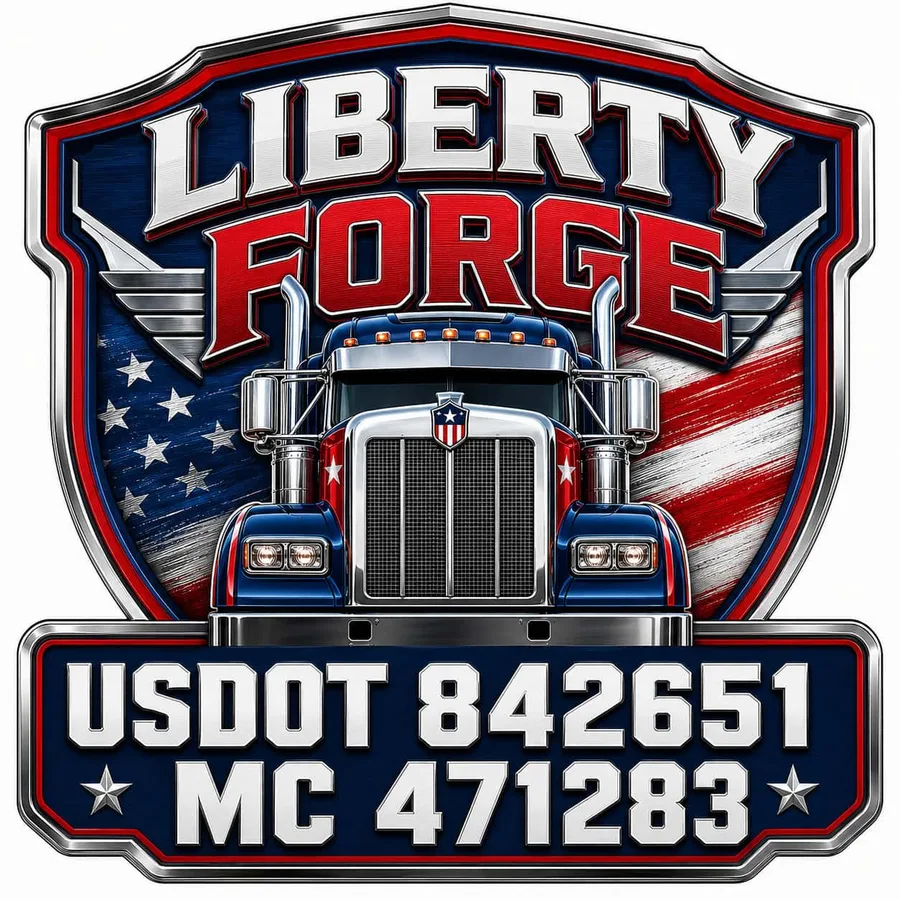 Liberty Forge Shield Navy Red Door Decal Set: sample artwork
