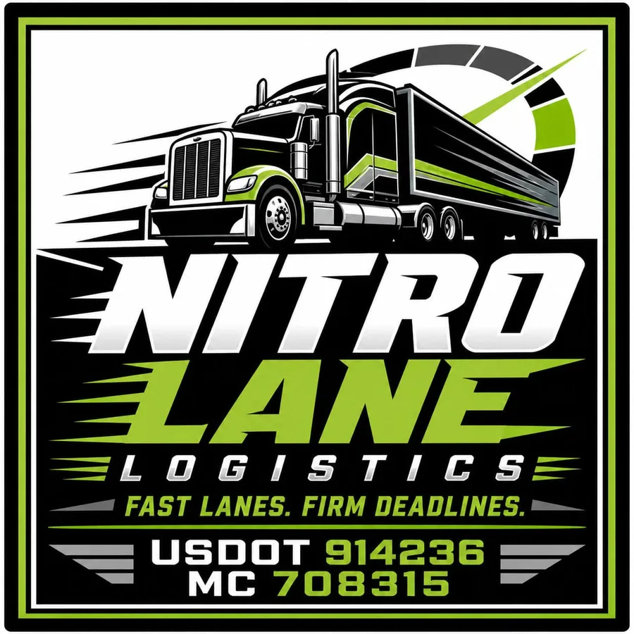 Nitro Lane Black & Lime Green Speed Door Decal Set: sample artwork