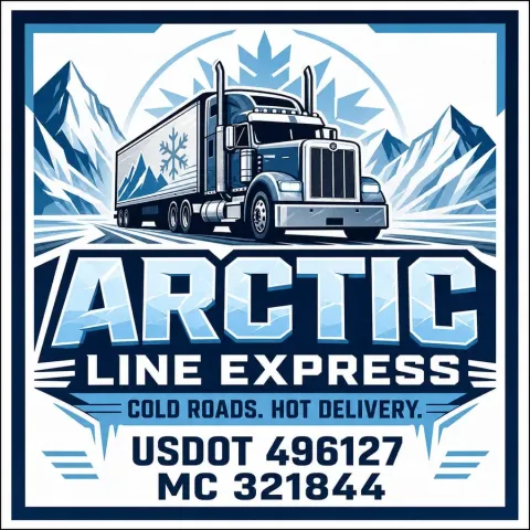 Arctic Line Ice Blue Winter Door Decal Set design