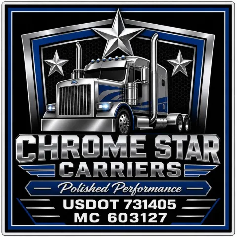 Chrome Star Silver Chrome & Black Door Decal Set design