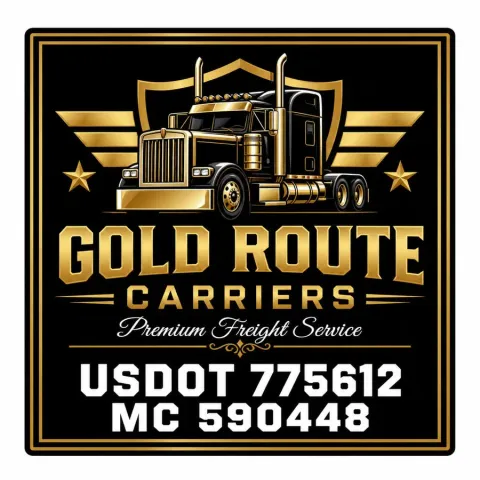 Gold Route Premium Gold & Black Door Decal Set design