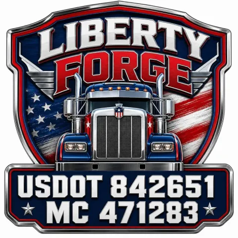 Liberty Forge Shield Navy Red Door Decal Set design