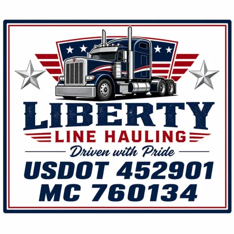 Liberty Line Navy Stars Door Decal Set design