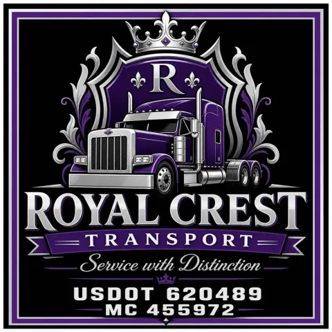 Royal Crest Purple & Silver Luxury Door Decal Set design
